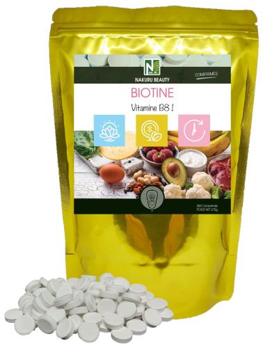 Biotine 10 000 µg - Vitamine B8 - 500 Comprimés