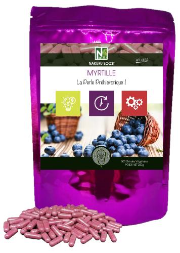 Myrtille - 500 Gélules Végétales - La Perle Préhistorique !